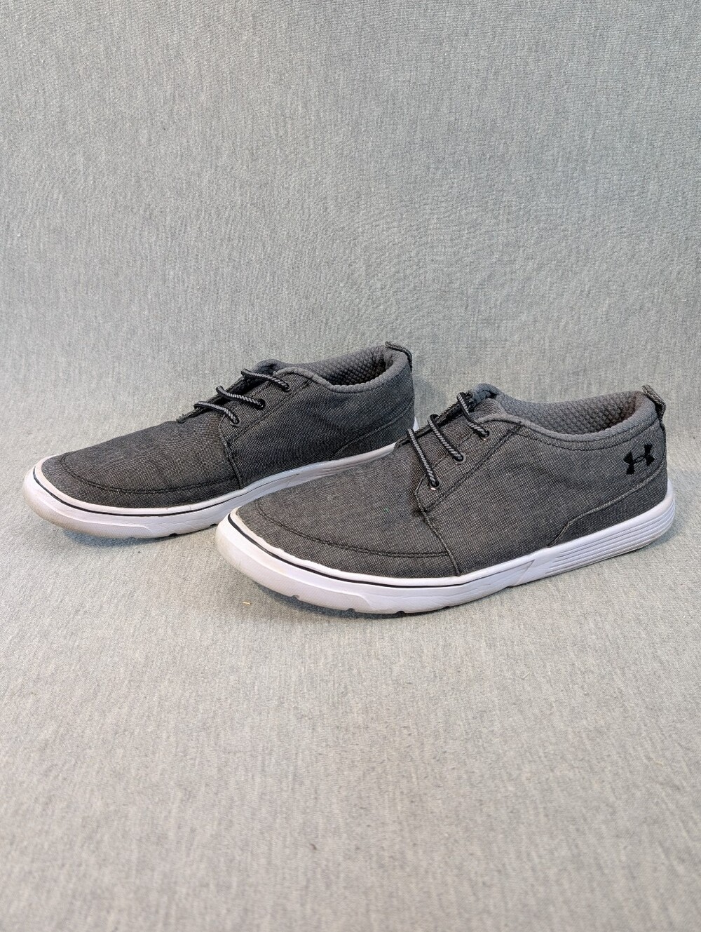 Under Armour Street Encounter Shoes Men's 9 Gray Black Slip On Sneakers